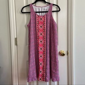 Crown & Ivy geometric print boho swing dress